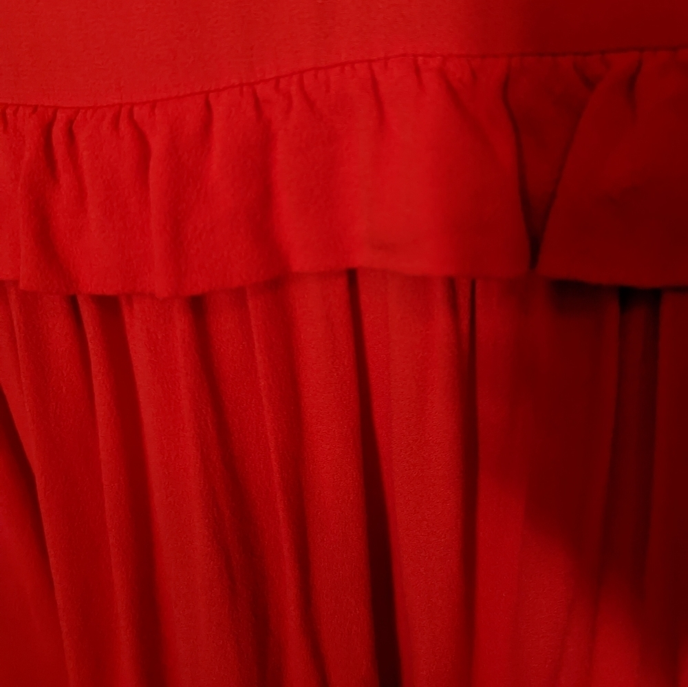 π₯ Host Pick π₯ MAJE Red Rutta Ruffled Crepe Mini Dress - Picture 10 of 16